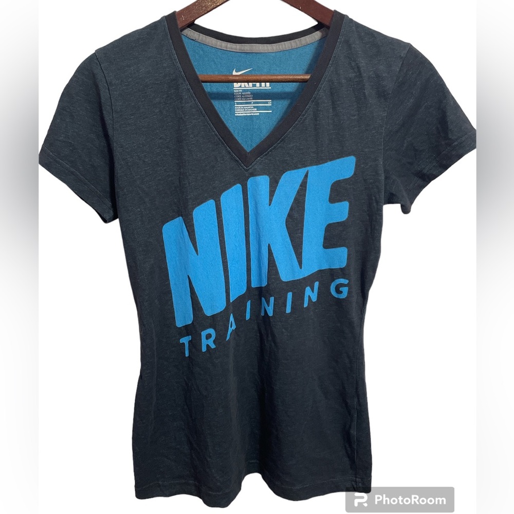 Nike Dri-Fit Women’s Short Sleeve T-shirt Size Small Blue/Gray